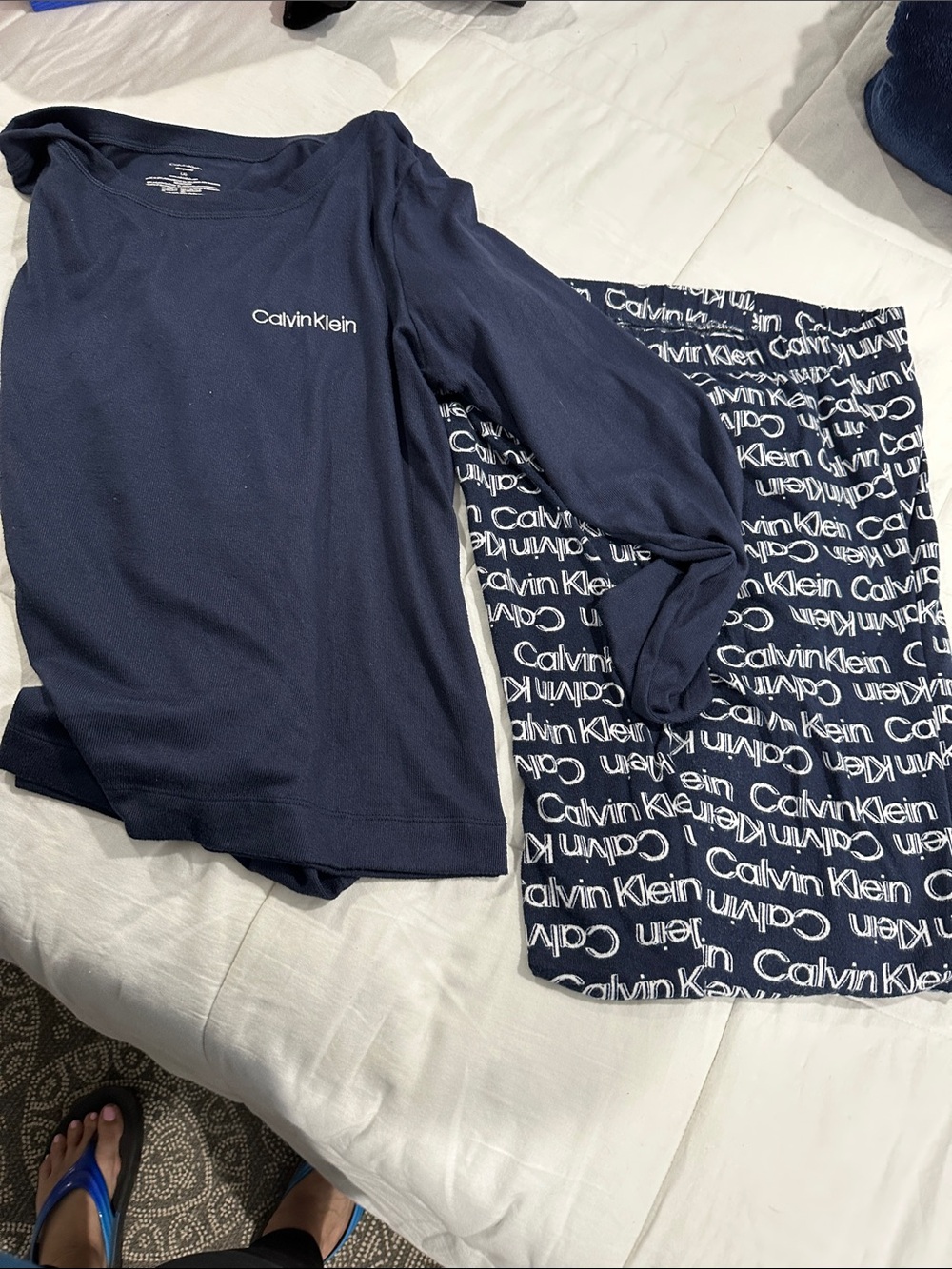 Calvin Klein Navy Logo Lounge Set